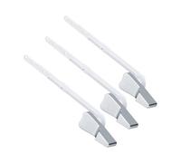 Kaeltsyn Levier de Toilette à latéral, Accessoires pour réservoirs d ' Eau avec Bouton latéral, Adaptateur de Toilette, pièce de Rechange Incluse, 3 pièces