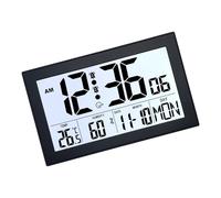 Kaeltsyn Réveil numérique élégant avec veilleuse activée par la Voix et Affichage de la température et de l ' humidité, Horloge Murale, veilleuse multifonctionnelle
