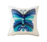 Kaeltsyn Taie d ' Oreiller brodée en Coton, Housse de Coussin carrée, décoration de la Maison, Oreiller brodé élégant