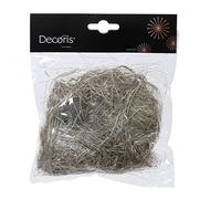 Kaemingk Lametta Cheveux d'ange lisses 20 g en plastique - Décoration de Noël - Matériau de remplissage fin pour emballages de cadeaux - Perle