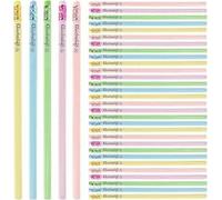 Kaempe Lot de 30 crayons Bonne chance Set de crayons avec messages Cadeau de départ pour élèves de primaire Crayons HB triangulaires avec gomme Cadeaux Bonne chance des enseignants (Tu peux le faire)