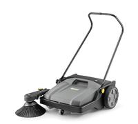 KÄRCHER Balayeuse Mécanique KM 70/15 C Classic, Largeur de Travail : 70 cm, Rendement : 2800 m²/h, Bac à Déchets : 42L, Brosse Latérale Réglable, Poignée Pliable & Réglable en Hauteur