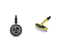 Kärcher Brosse de Lavage Rotative WB 130, avec Embout Universel, Accessoires pour Nettoyeurs Haute Pression K2-K7 Kärcher & Brosse Triangulaire Accessoire pour Nettoyeur Haute Pression