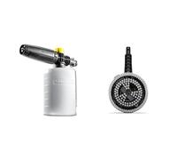 Kärcher Brosse de Lavage Rotative WB 130, avec Embout Universel, Brosse Interchangeable & Canon à Mousse 0,6L Accessoire pour nettoyeurs Haute Pression