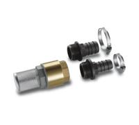 Kit complet d'aspiration KARCHER - Adaptateur 1""/3/4"" - Crépine inox avec clapet anti-retour