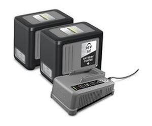 Kärcher Kit batterie Battery Power+ 36 V 2x6,0Ah + chargeur rapide 6A Anthracite