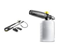 Kärcher Lance télescopique TLA 4 pour Nettoyer Les Surfaces jusqu'à 5 mètres de Haut & Canon à Mousse 0,6L Accessoire pour nettoyeurs Haute Pression, Noir