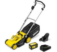 Tondeuse à gazon sur batterie Karcher LMO 3-18- coupe 34 cm- mulshing kit- bac 35l- 3500 tr/min- 350m²