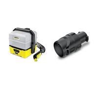 Kärcher Mobile Outdoor Cleaner OC 3 Plus (Extra Grand Volume du réservoir d'eau : 7 L, Batterie Lithium-ION) & OC 3 conique Buse à jet, Accessoires pour OC 3 Mobile Outdoor Cleaner