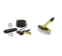 Kärcher Nettoyeur gouttières/canalisations 20 m Accessoire pour nettoyeurs Haute Pression & Brosse Triangulaire, Noir, Taille Unique