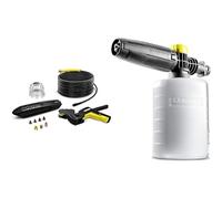 Kärcher Nettoyeur gouttières/canalisations 20 m Accessoire pour nettoyeurs Haute Pression, Noir et Jaune & Canon à Mousse 0,6L Accessoire pour nettoyeurs Haute Pression, Noir