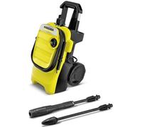 Kärcher Nettoyeur Haute Pression K 4 Compact, Pression : Max. 130 Bar, Débit : 420 l/h, Superficie : 30 m²/h, Filtre à Eau, Poids : 11 kg, Flexible et Pistolet Haute Pression, Rotabuse, Lance