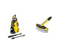 Kärcher Nettoyeur Haute Pression K 5 Power Control: Support Intelligent par Une App - pour Les tâches de Nettoyage Multiples Jaune/Noir & 2.643-233.0 - Brosse Triangulaire Accessoire
