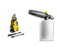 Kärcher Nettoyeur Haute Pression K 5 Power Control: Support Intelligent par Une App - pour Les tâches de Nettoyage Multiples Jaune/Noir & Canon à Mousse 0,6L Accessoire pour nettoyeurs Haute Pression