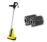 Kärcher PCL 4 - Nettoyeur de terrasses en Bois - Nettoyage en Profondeur, sans Effort, dans Le Sens de la Fibre du Bois & 2.644-121.0 Accessoire et Fourniture pour Aspirateur Balai Brosse