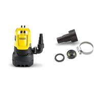 Kärcher Pompe d'Évacuation SP 9.500 Dirt pour Eaux Chargées, Débit : 9500 l/h, Profondeur : max. 7 m, Accessoires pour pompes