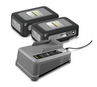 Kärcher - Set chargeur 6A et 2 batteries 18 V Li-Ion 3,0 Ah 2.445-072.0