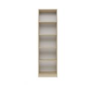 KAFFI - Bibliothèque style scandinave salon - 50x30x181 - 5 tablettes - Étagère à livres