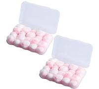 KAFZEL 40 Pièces Bouchons d'Oreille En Silicone, Boule quies, Bou-chon d'oreille pour dormir En Silicone, Bouchons d'Oreilles pour Natation Sommeil Avions Apprentissage, Rose, Facile à utiliser