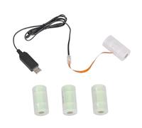 KAHDGSS Adaptateur de Pile LR14 C, Alimentation 6V, Black 1 Meter | Éliminateurs de batterie 6V, remplacez la batterie 4 pièces LR14 C pour chauffe-eau à gaz, torches