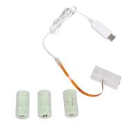 KAHDGSS Adaptateur de Pile LR14 C, Alimentation 6V, White 1 Meter | Éliminateurs de batterie 6V, remplacez la batterie 4 pièces LR14 C pour chauffe-eau à gaz, torches