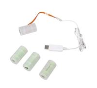 KAHDGSS Adaptateur de Pile LR14 C, Alimentation 6V, White 2 Meters | Éliminateurs de batterie 6V, remplacez la batterie 4 pièces LR14 C pour chauffe-eau à gaz, torches