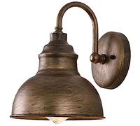 Kahdsvby Applique Murale Vintage Col de Cygne Grange Plat LumièRe Industrielle Vintage Ferme Applique Murale ExtéRieure ImperméAble (Bronze)