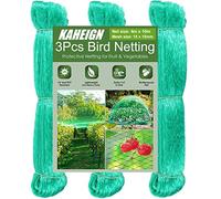 KAHEIGN 2 Pièces Filet à Anti-oiseaux, 4M x 10M Filet De Maille De Plante De Jardin Filets D'arbres Fruitiers pour Clôture Des Plantes Fleurs Légumes Du Vignoble (Vert)