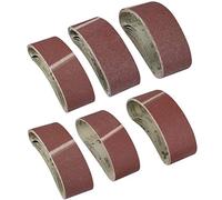 KAHEIGN 30 Pièces Bande De Ponçage, 75 x 533mm Tissu En Tissu Bande De Ponçage 40/60/80/120/180/240 Grains Oxyde D'aluminium Papier De Verre Ceintures Power File Pour Ponceuses à Bande Bosch