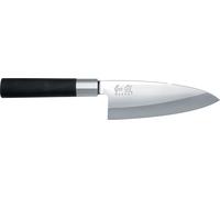 KAI 6715D 'Wasabi Black' couteau Deba 15 cm, noir/argent (1 pièce)