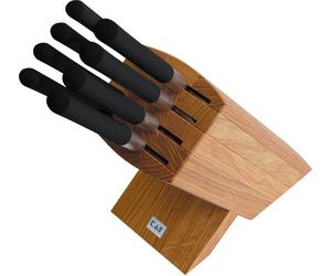 KAI 6799 'Wasabi Black' Bloc à couteaux avec 8 couteaux différents, naturel/noir/argent, 9 pièces (1 set)