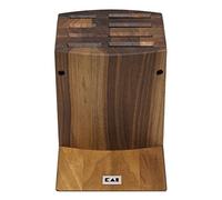 KAI Bloc à couteaux traditionnel Shun en bois de noyer - qualité premium - peut contenir 8 couteaux, démontable pour le nettoyage - dimensions 31 x 18 x 34 cm