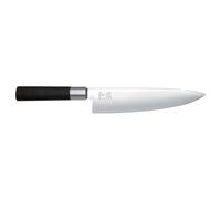 KAI Couteau de chef Wasabi Black 20 cm – lame inox, manche noir, fabriqué au Japon