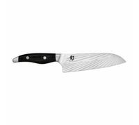 Kai couteau Santoku Shun Nagare Black, acier dual-core, bois de pakka, longueur de lame 18 cm, NDC-0702S