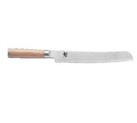 KAI Couteau à pain Shun Classic 23 cm Blanc Acier