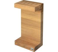 KAI DM-0803 Bloc à couteaux en C, bois de chêne, 17 x 10 x 30 cm, pour 5 couteaux, naturel (1 pièce)