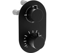 Kai mitigeur thermostatique douche/baignoire 3 sorties, noir (77602-70)