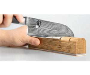 KAI NEW EDGE : Affûteur électrique SK S1 pour couteaux de cuisine japonais, équipé de meules céramiques et d'un cuir d'affûtage revêtu de diamant