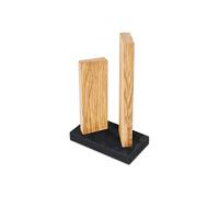 KAI Petit Bloc à couteaux magnétique Stonehenge en chêne avec base en granit - bois haut de gamme - pour 4 couteaux - dimensions 18 x 10 x 28-30 cm