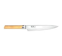 KAI Seki Magoroku Composite Couteau utilitaire 15 cm - acier inoxydable SUS420J2 56 HRC / acier VG 10 61 HRC - bois de pakka à grain léger - fabriqué à la main au Japon - soie complète