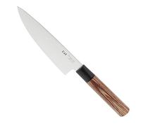 KAI Seki Magoroku Petit couteau de chef en bois de séquoia 15,0 cm - acier inoxydable au carbone 1K6 avec 57 (±1) HRC - lame polie brillante - bois de pakka de séquoia - fabriqué à la main au Japon