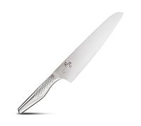 KAI Seki Magoroku Shoso Grand Couteau de Chef 24,0 cm - Acier Inoxydable 5CR15MoV 56 (±1) HRC - Convexe - Manche en Acier Inoxydable 18-8 avec Motif en Diamant - Cuisine de Chef - Fabriqué au Japon
