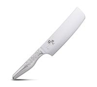 KAI Seki Magoroku Shoso Nakiri 16,5 cm - Acier Inoxydable 5CR15MoV 56 (±1) HRC - Convexe - Manche en Acier Inoxydable 18-8 avec Motif en Diamant - Couteau à Légumes - Fabriqué au Japon