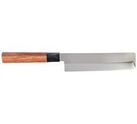 KAI Seki Magoroku Usuba en bois de séquoia 17,0 cm - acier inoxydable au carbone 1K6 avec 57 (±1) HRC - lame polie brillante - bois de pakka de séquoia - fabriqué à la main au Japon