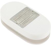 KAI Select Râpe Julienne , grossière en acier inoxydable - dimensions 13,6 x 7 x 3,2 cm avec récipient collecteur - râpe de cuisine et brosse en bois"