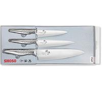 Ensemble KAI Seki Magoroku Shoso - Couteau de cuisine et 2 couteaux universels 51S-300