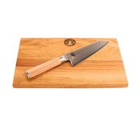 Kai Shun Classic Couteau de Chef en damassé Japonais numéroté - DM-0777W - Planche en Bois de hêtre limitée 30 x 18 cm
