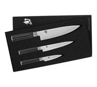 KAI Shun Classic – Ensemble 3 couteaux de chef – Damas 32 couches, noyau VG-MAX, bois de pakka