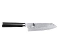 KAI Shun Classic Petit Santoku 14 cm Longueur de Lame - Première Qualité - Couteau Damas 32 Couches Noyau VG MAX - 61 (±1) HRC- bois de pakka - Fabriqué au Japon - Couteau de Chef Japonais Forgé