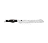 Kai couteau à pain Shun Nagare Black, acier dual-core, bois de pakka, longueur de lame 23 cm, NDC-0705S